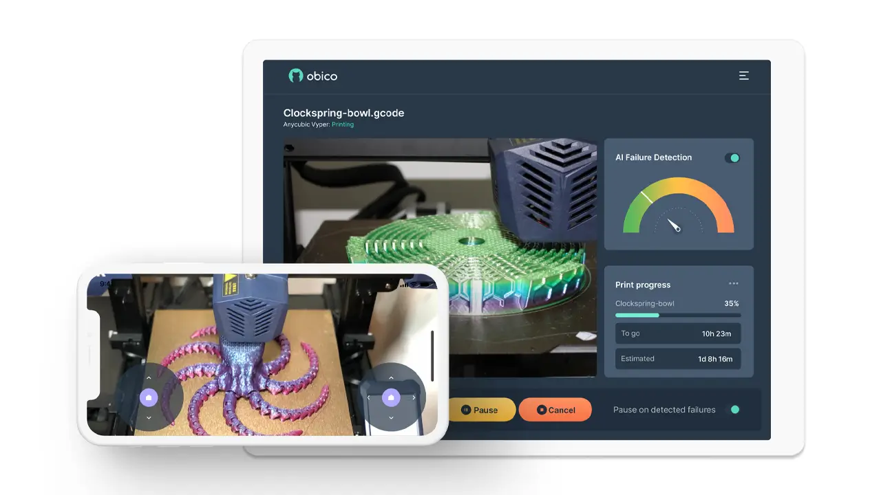 Obico AI monitoring