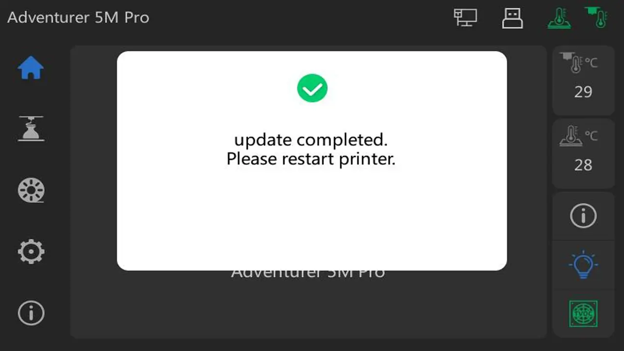 Flashforge firmware update